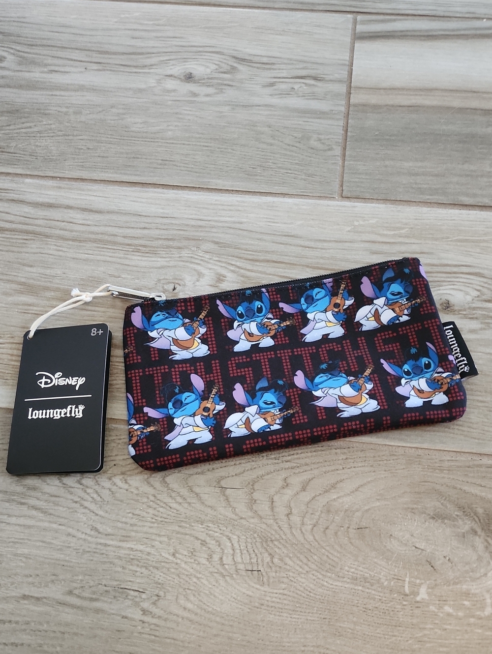NWT Disney Loungefly Stitch Elvis Nylon Pouch